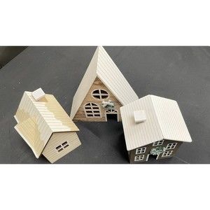 Target Bullseye's Playground 2021 Wooden Decorative Houses Christmas Complete